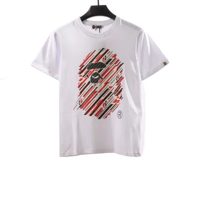 BAPE joint GT twill ape head short sleeve white 01