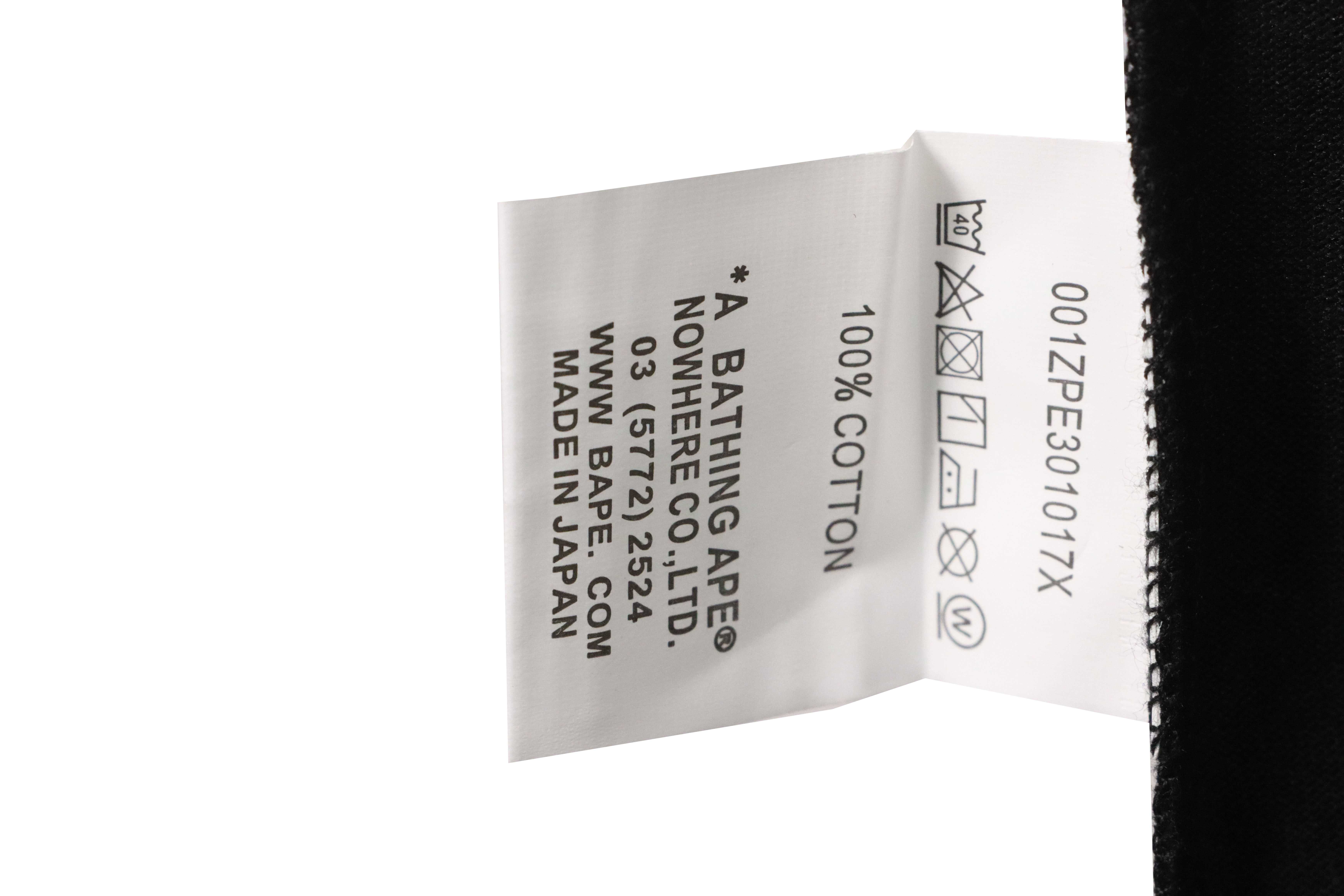 BAPE Moon UFO Laser Ape Head Short Sleeve Black