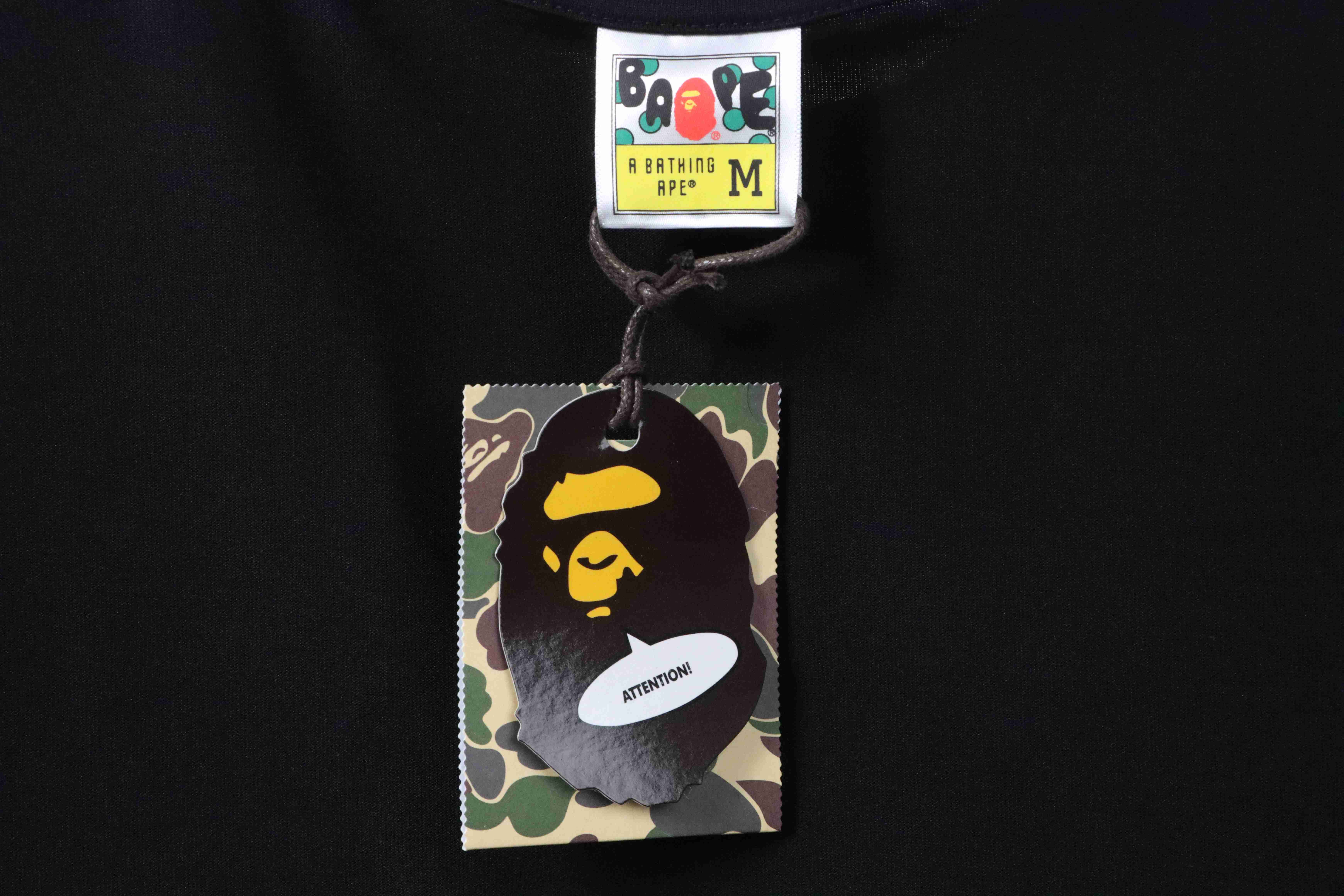 BAPE Moon UFO Laser Ape Head Short Sleeve Black