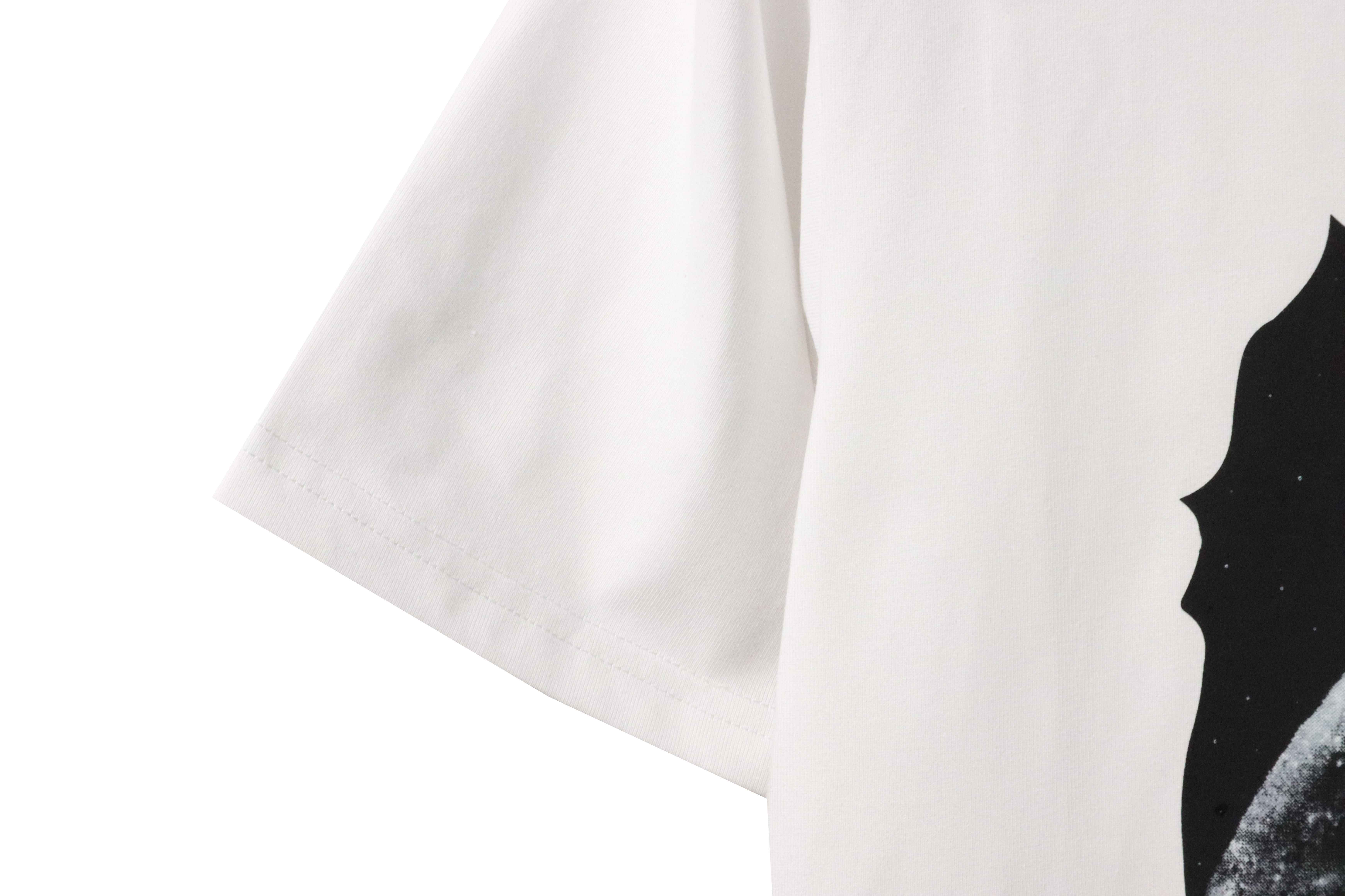 BAPE Moon UFO Laser Ape Head Short Sleeve White