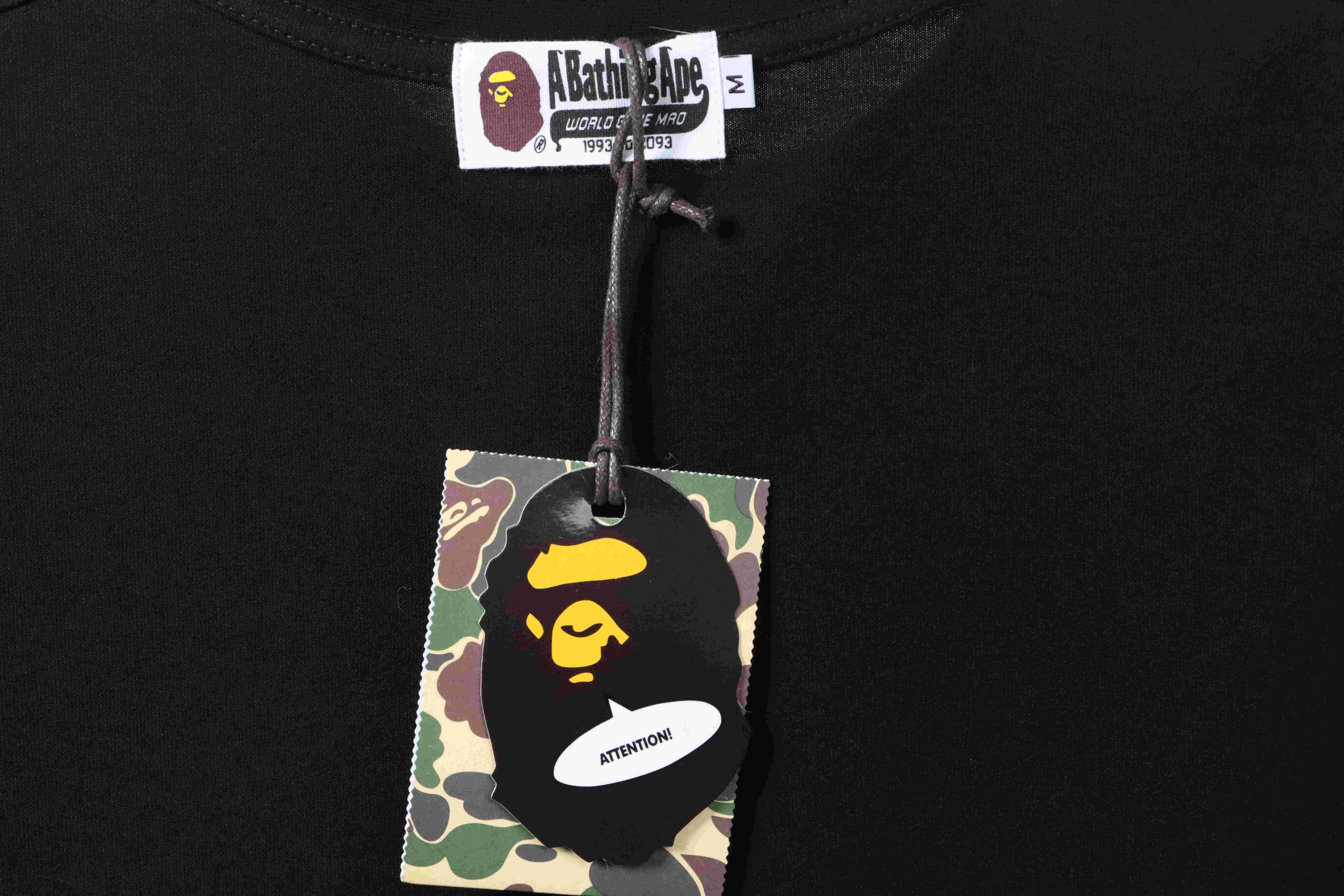 BAPE Union co-branded ape head short sleeve black