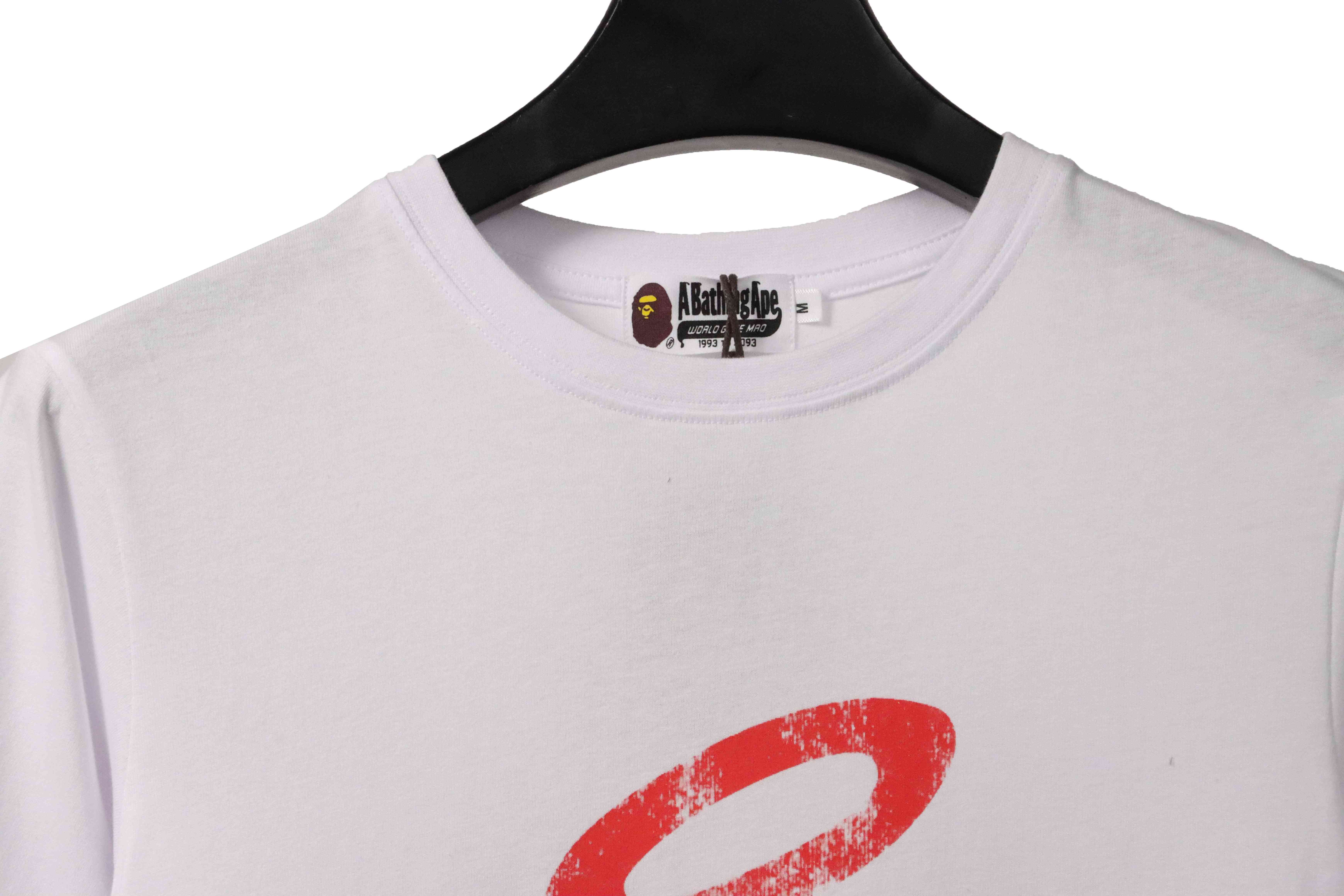 BAPE Union co-branded ape head short sleeve white