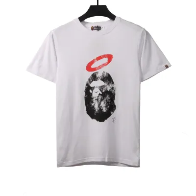BAPE Union co-branded ape head short sleeve white 01