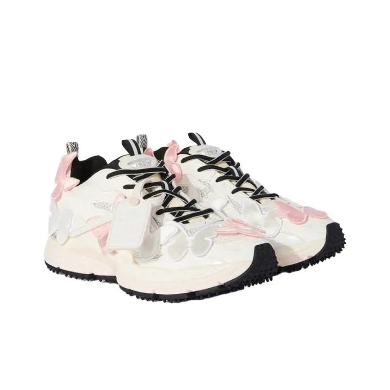 OFF-WHITE Be Right Back Pink White Butterflies (Women's) OWIA289W24FAB0023001