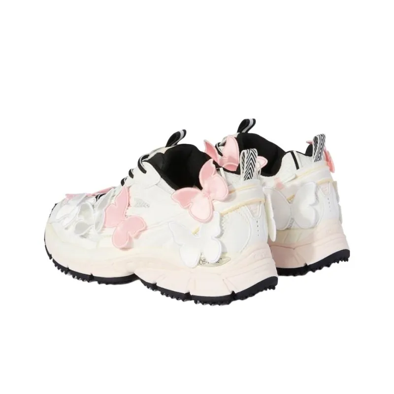 OFF-WHITE Be Right Back Pink White Butterflies (Women's) OWIA289W24FAB0023001