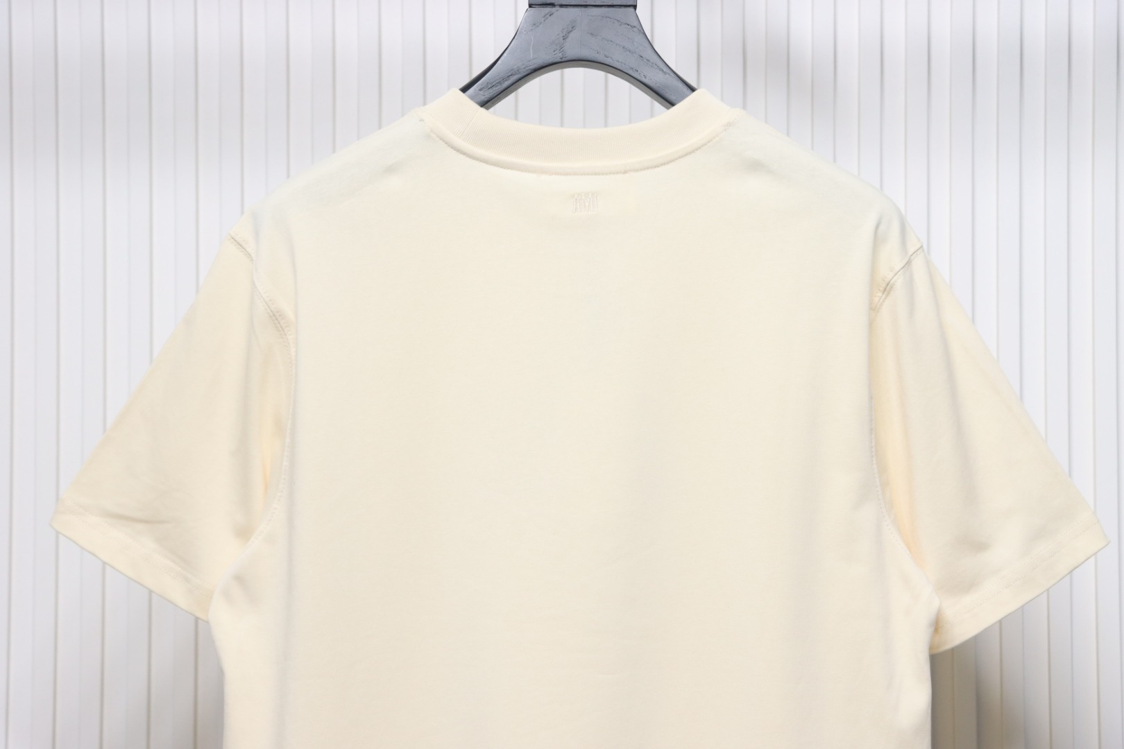 P130 Ami Paris 25SS patch letter short-sleeved T-shirt