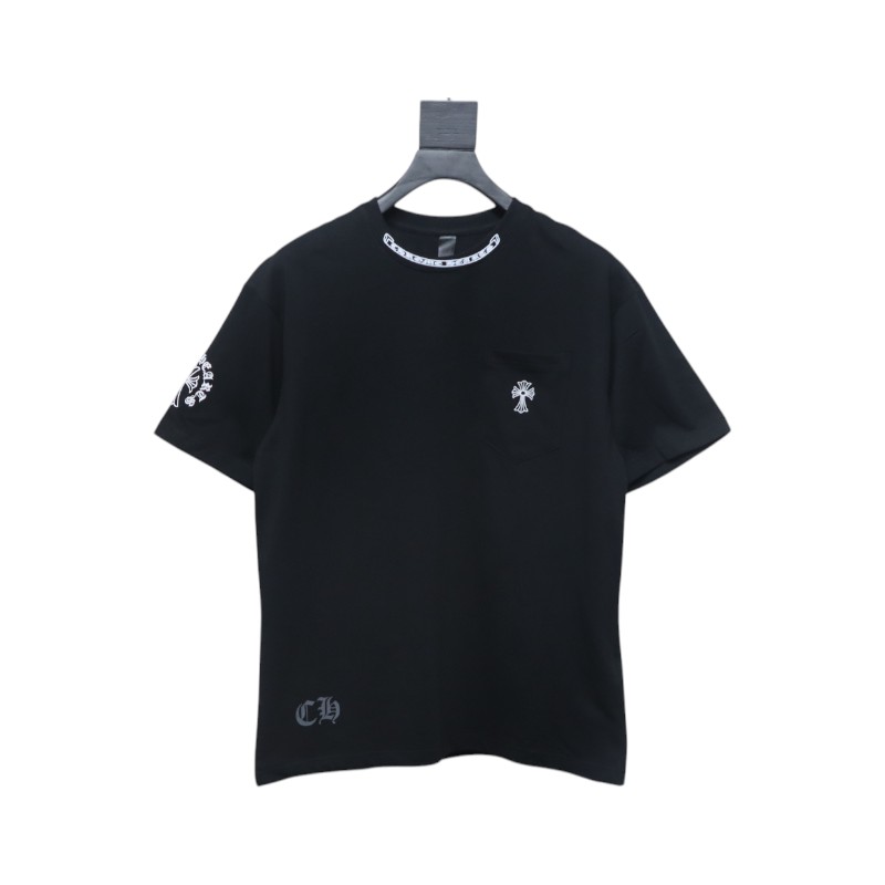 Chrome Hearts Neckline Sanskrit Short Sleeve (Black)