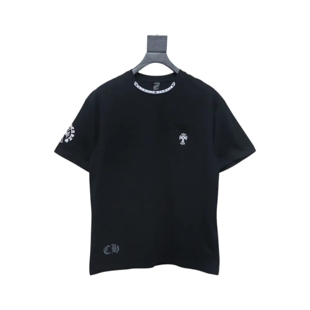 Chrome Hearts Neckline Sanskrit Short Sleeve (Black)
