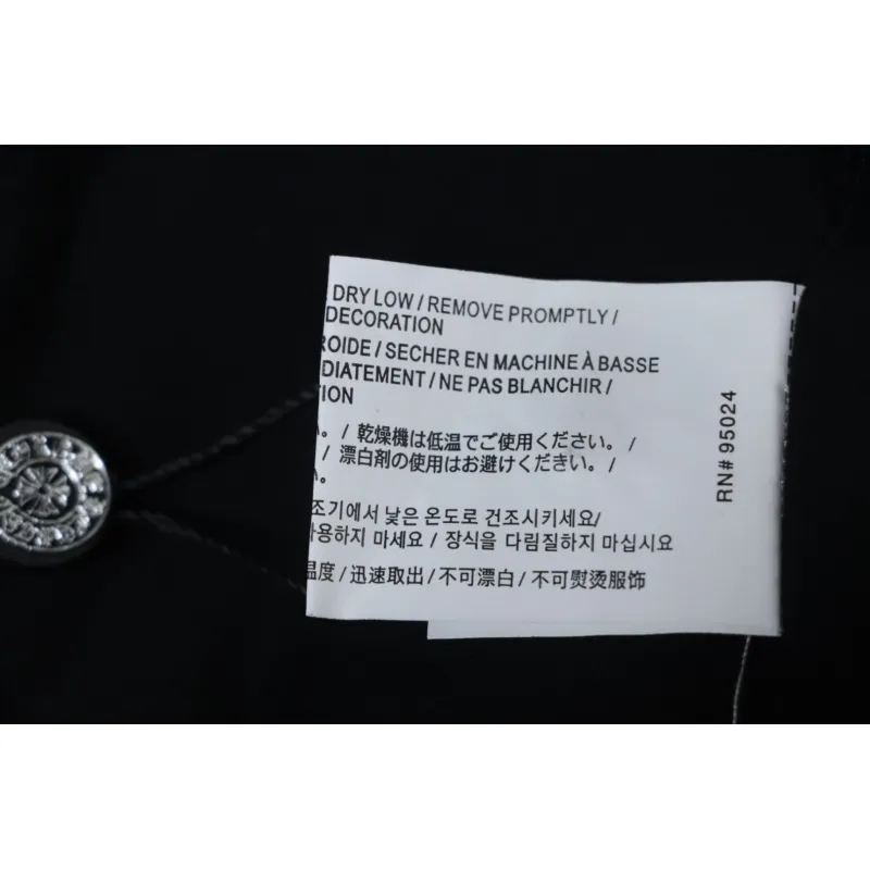 Chrome Hearts Neckline Sanskrit Short Sleeve (Black)