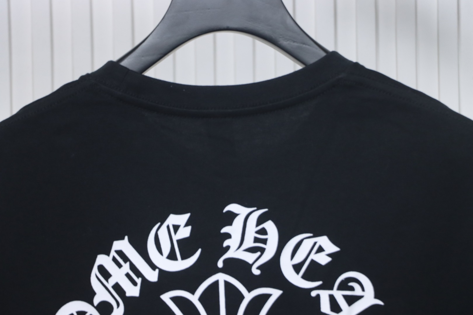 Chrome Hearts Neckline Sanskrit Short Sleeve (Black)