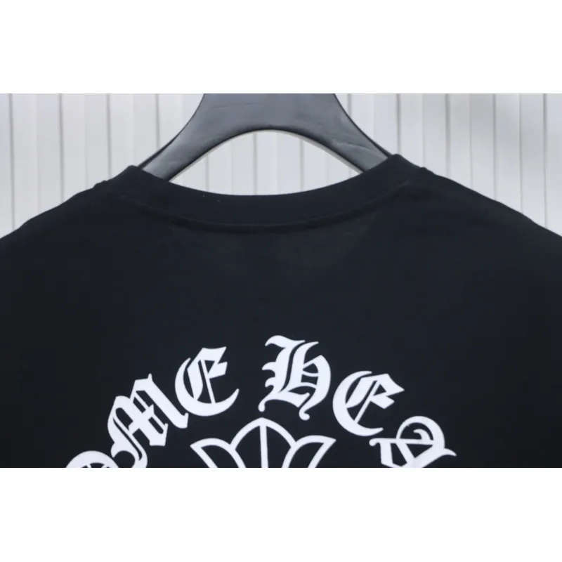 Chrome Hearts Neckline Sanskrit Short Sleeve (Black)