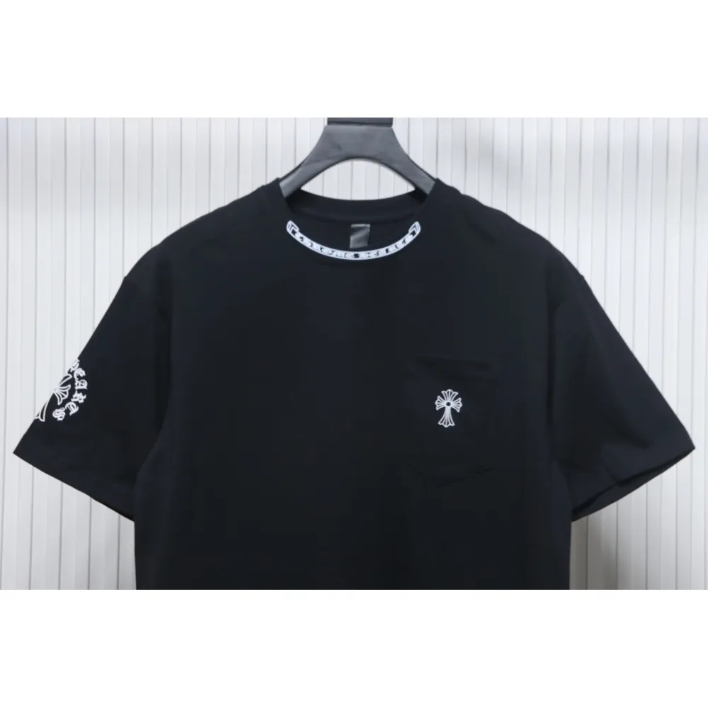 Chrome Hearts Neckline Sanskrit Short Sleeve (Black)