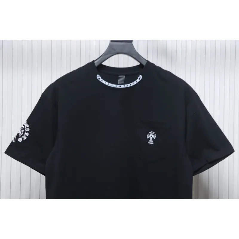 Chrome Hearts Neckline Sanskrit Short Sleeve (Black)