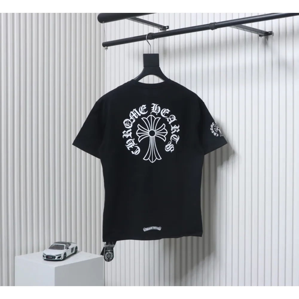 Chrome Hearts Neckline Sanskrit Short Sleeve (Black)