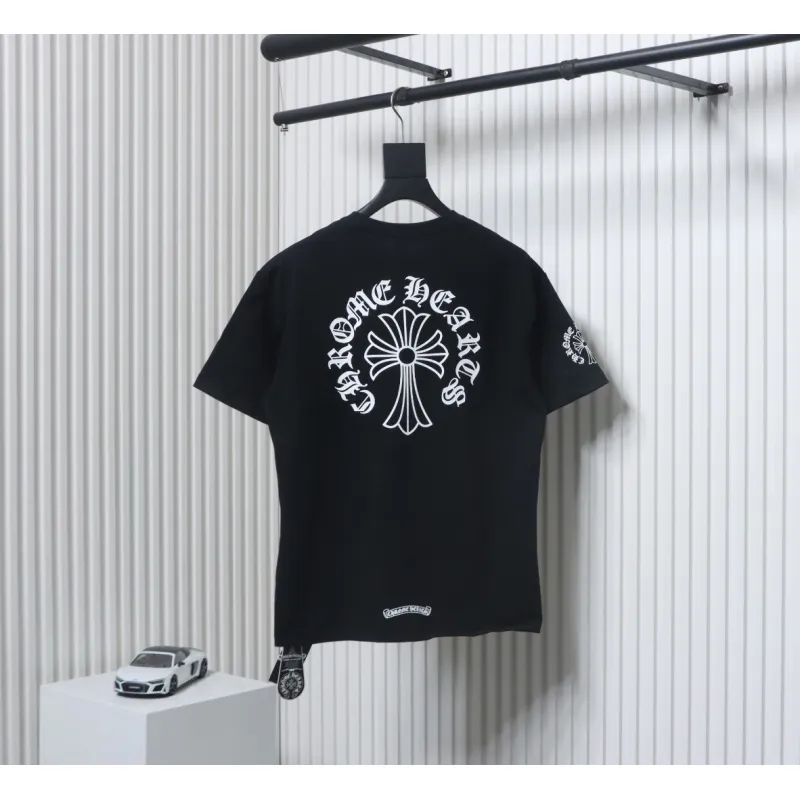 Chrome Hearts Neckline Sanskrit Short Sleeve (Black)