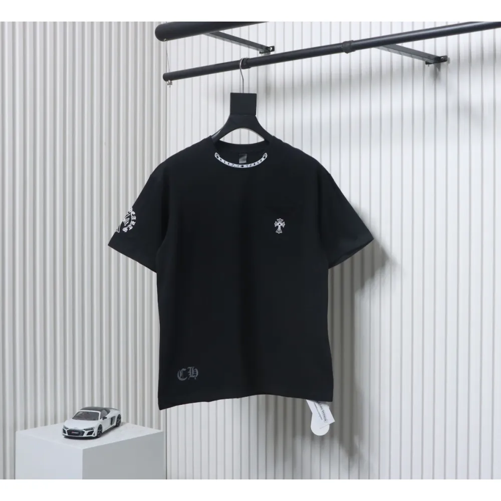 Chrome Hearts Neckline Sanskrit Short Sleeve (Black)