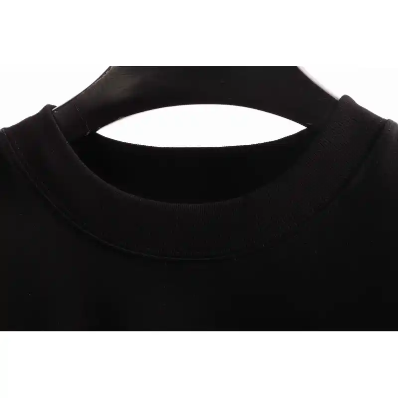 Chrome Heart Cross Sanskrit Scroll Diamond Short Sleeve Black