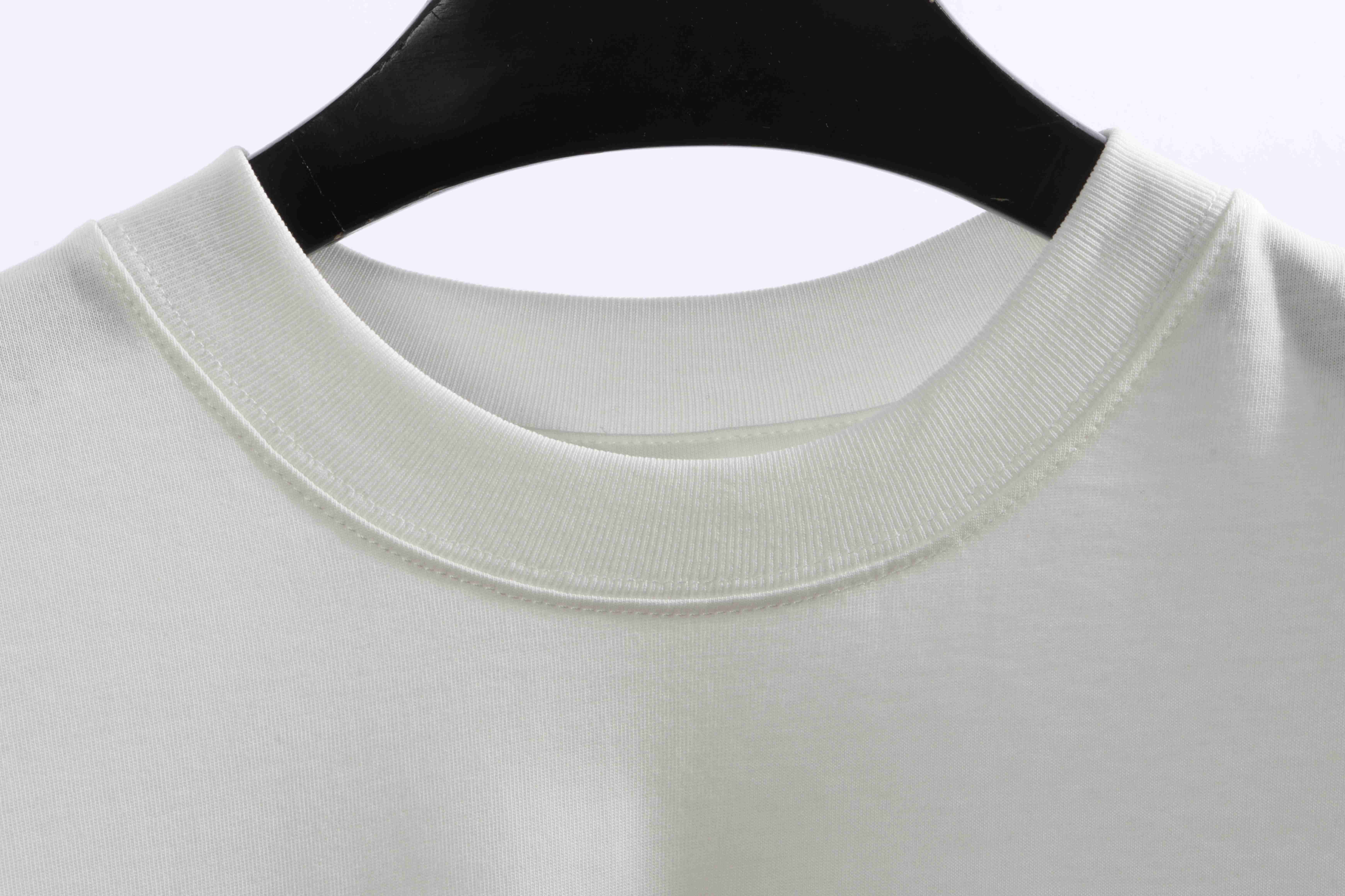 Chrome Heart Cross Sanskrit Scroll Diamond Short Sleeve White