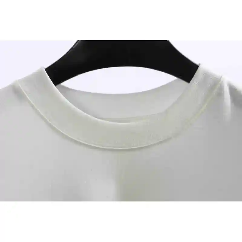 Chrome Heart Cross Sanskrit Scroll Diamond Short Sleeve White