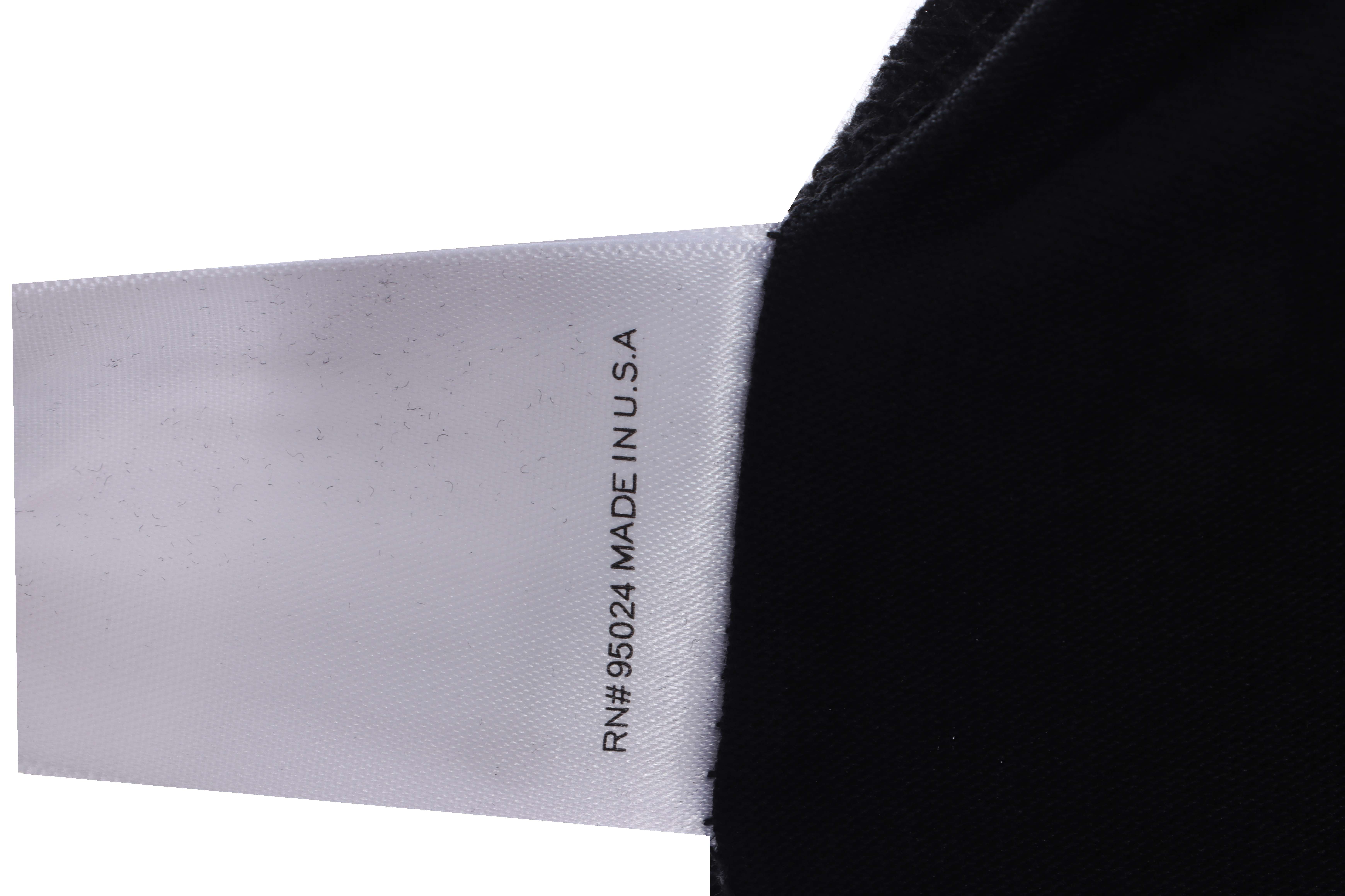 Chrome Heart Melt Print Sanskrit Embroidered Short Sleeve Black