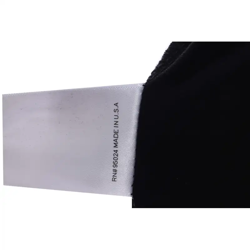 Chrome Heart Melt Print Sanskrit Embroidered Short Sleeve Black