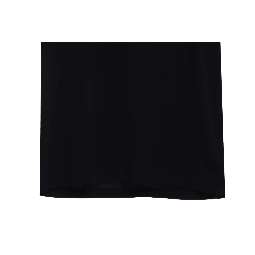 Chrome Heart Melt Print Sanskrit Embroidered Short Sleeve Black