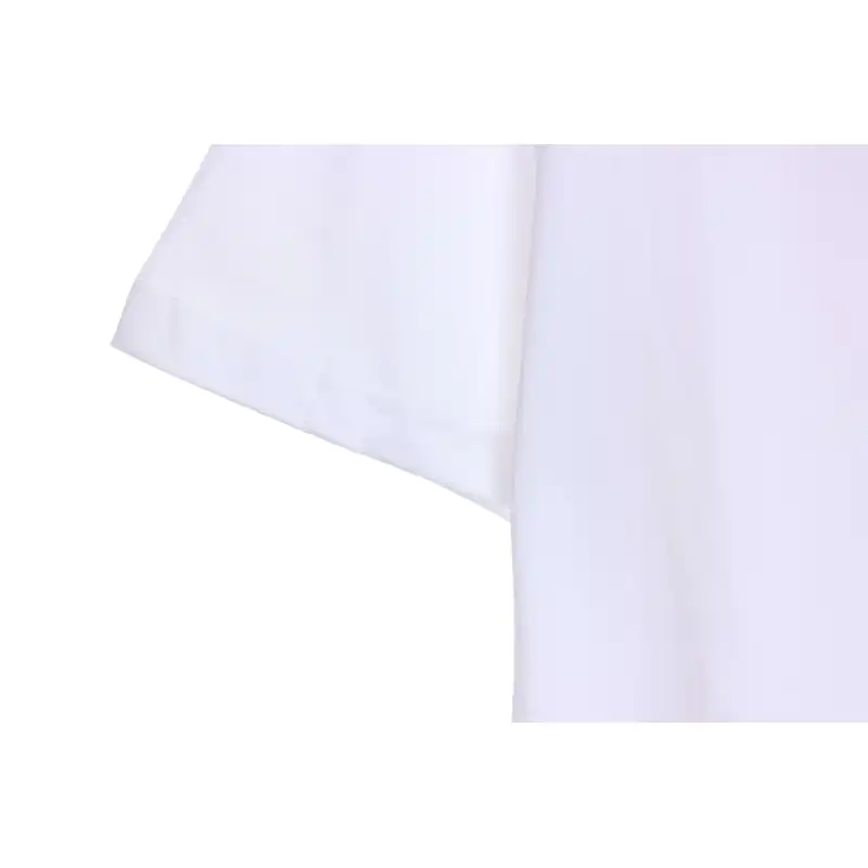 Chrome Heart Melt Print Sanskrit Embroidery Short Sleeve White