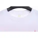 Chrome Heart Melt Print Sanskrit Embroidery Short Sleeve White