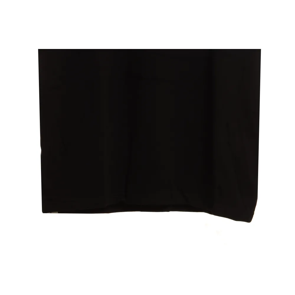 Chrome Heart Neckline Cross Rhinestone Short Sleeves Black