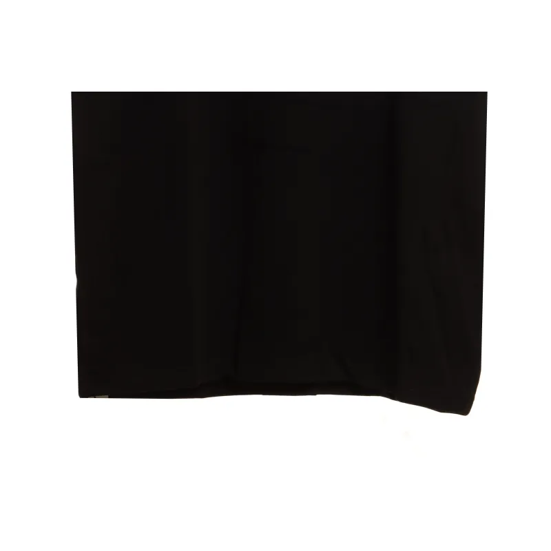Chrome Heart Neckline Cross Rhinestone Short Sleeves Black