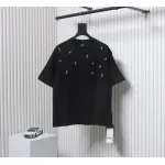 Chrome Hearts 2024ss new metal cross star diamond couple casual short-sleeved T-shirt black