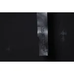 Chrome Hearts 2024ss new metal cross star diamond couple casual short-sleeved T-shirt black