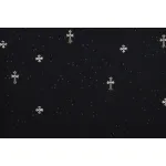 Chrome Hearts 2024ss new metal cross star diamond couple casual short-sleeved T-shirt black