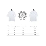Chrome Hearts 2024ss new metal cross star diamond couple casual short-sleeved T-shirt White