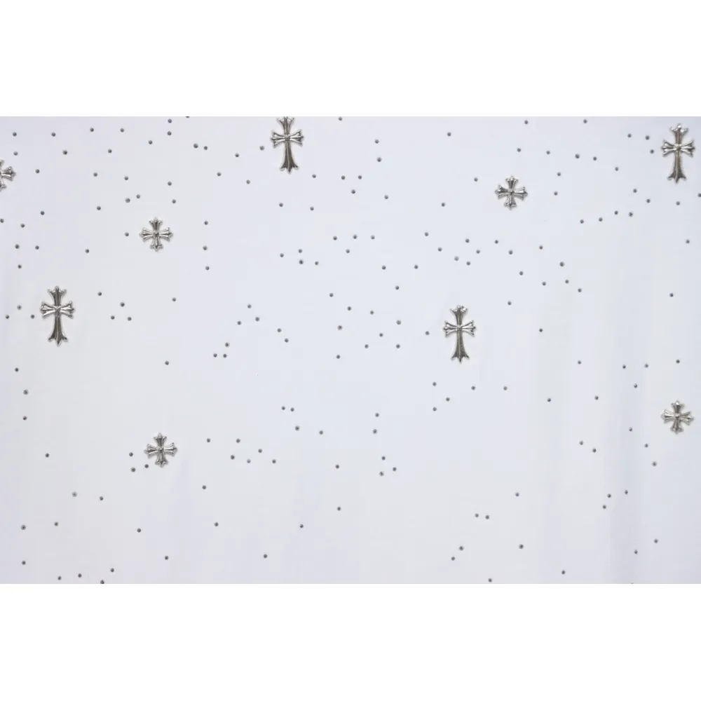 Chrome Hearts 2024ss new metal cross star diamond couple casual short-sleeved T-shirt White
