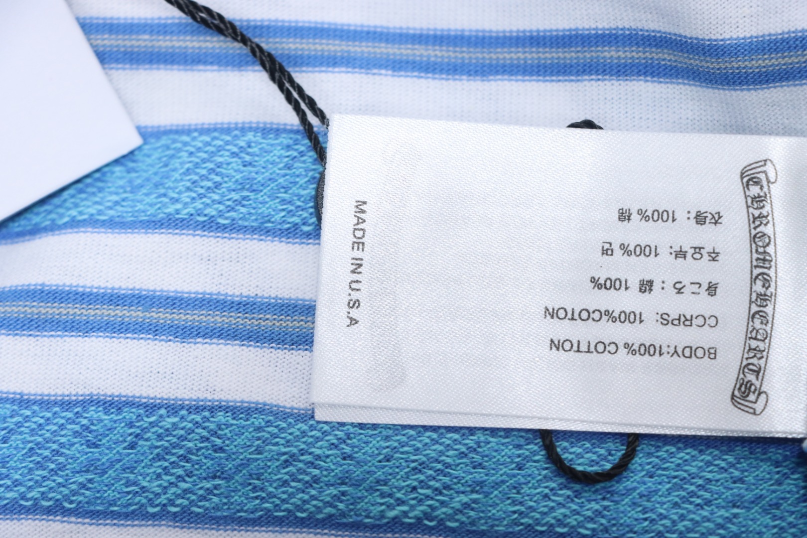 Chrome Hearts 24ss full print cross-dyed short sleeve blue