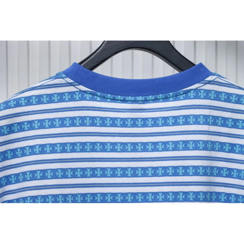 Chrome Hearts 24ss full print cross-dyed short sleeve blue