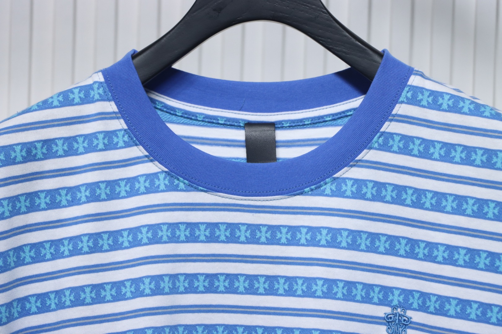 Chrome Hearts 24ss full print cross-dyed short sleeve blue