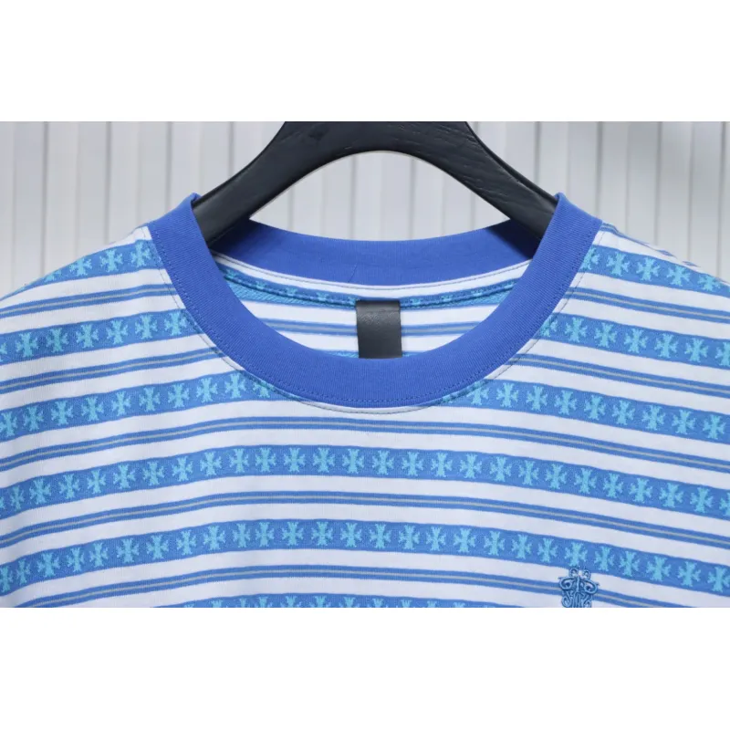 Chrome Hearts 24ss full print cross-dyed short sleeve blue