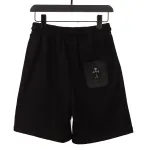 Chrome Hearts Back Pocket Leather Label Silver Shorts Black