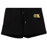 Chrome Hearts Back Pocket Leather Label Silver Shorts Black