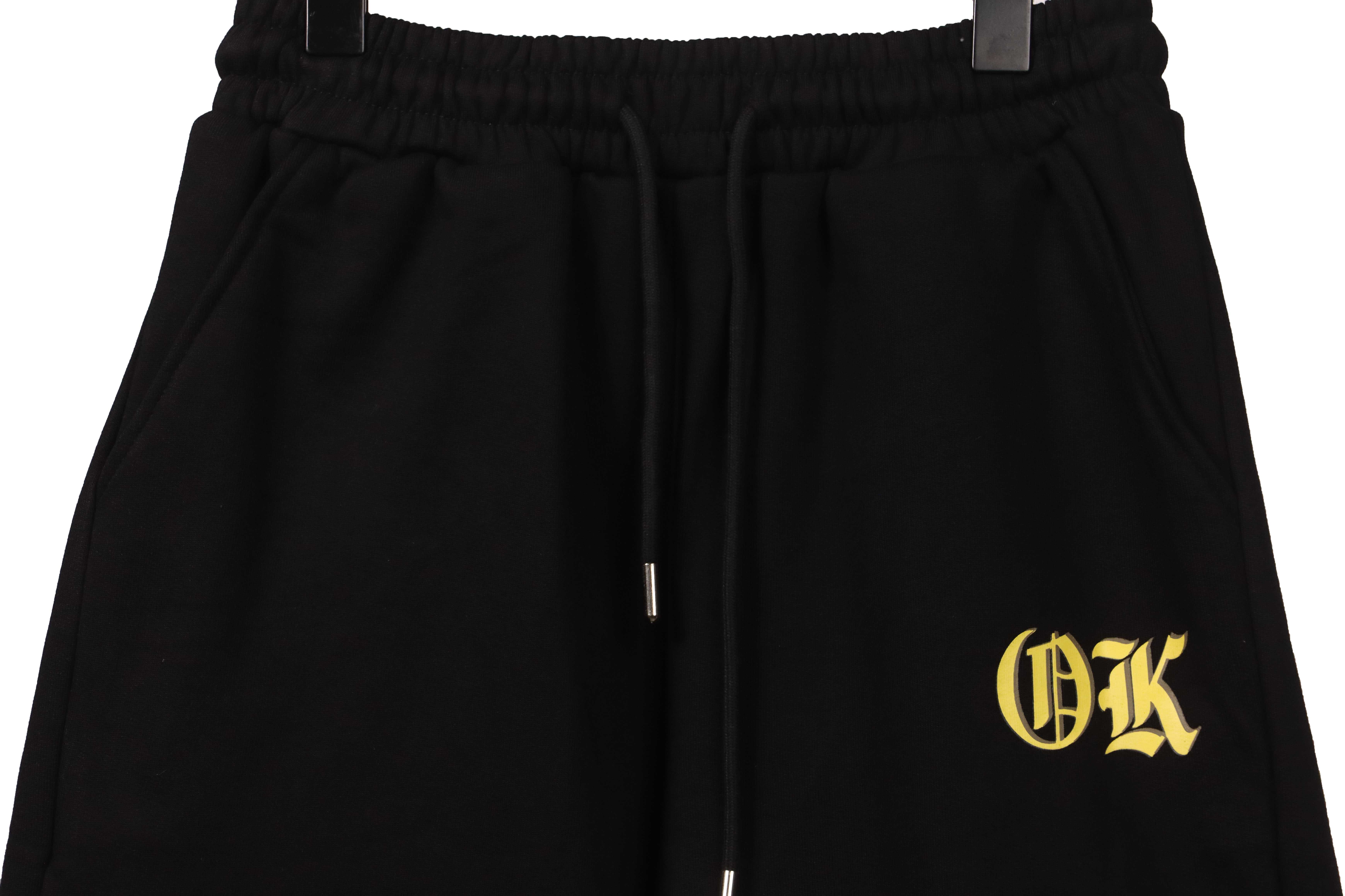 Chrome Hearts Back Pocket Leather Label Silver Shorts Black