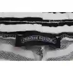 Chrome Hearts black and white striped cross shorts