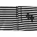 Chrome Hearts black and white striped cross shorts