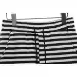 Chrome Hearts black and white striped cross shorts