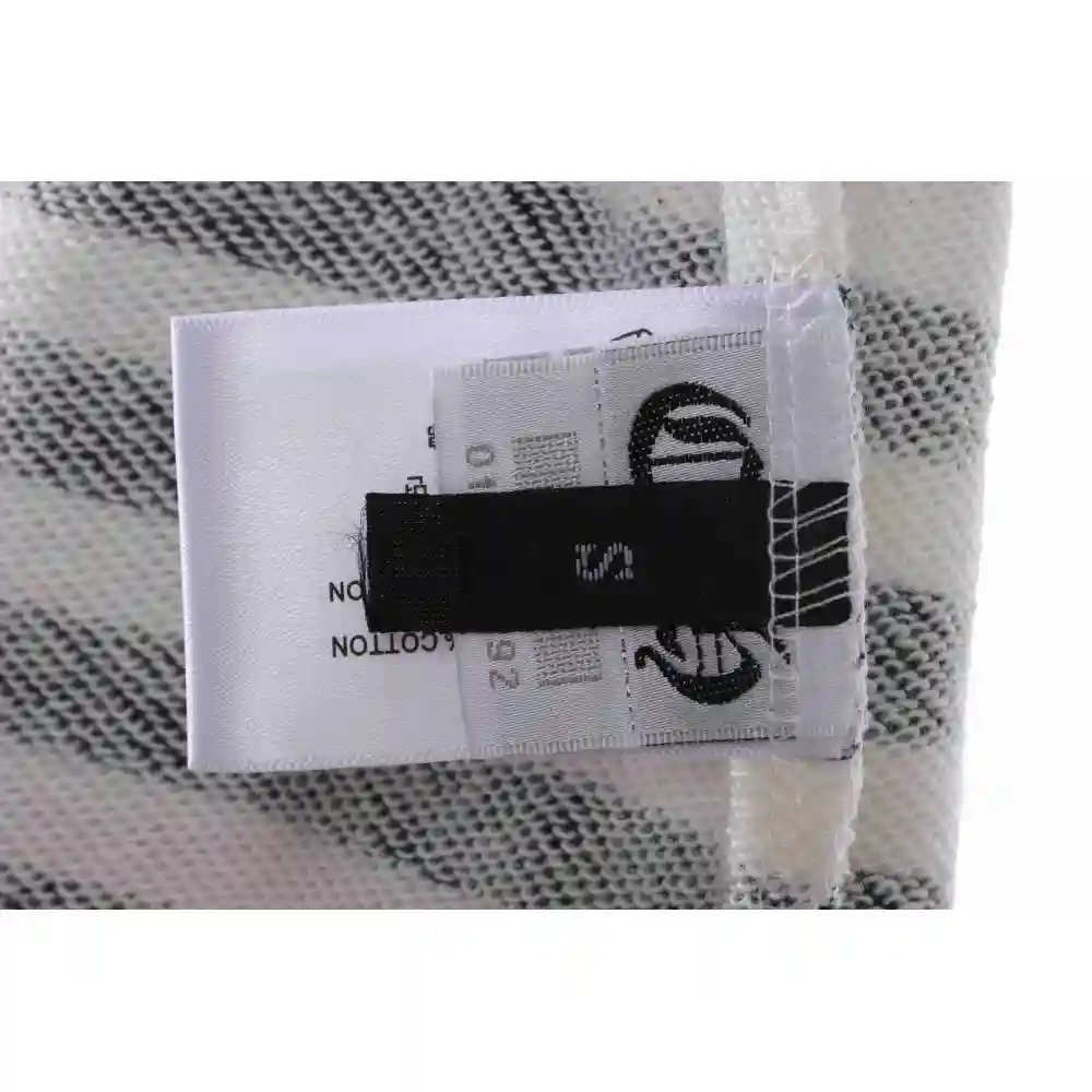 Chrome Hearts black and white striped cross shorts