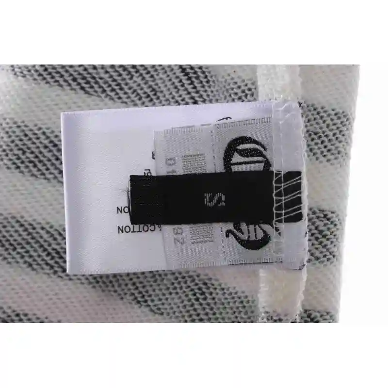 Chrome Hearts black and white striped cross shorts