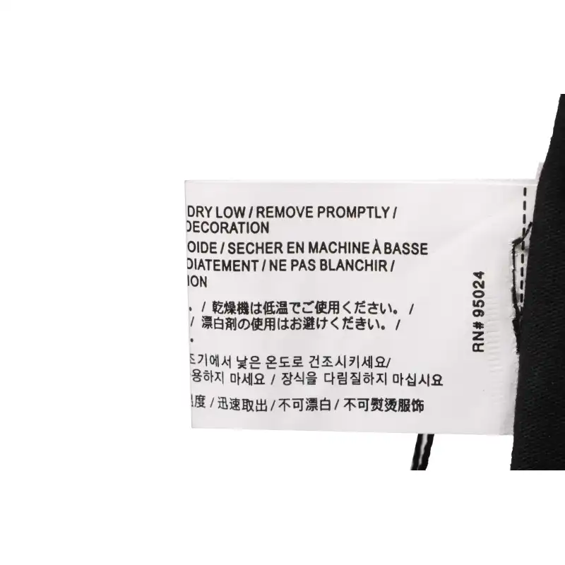 Chrome Hearts Blue Pocket Sanskrit Printed Short Sleeve Black