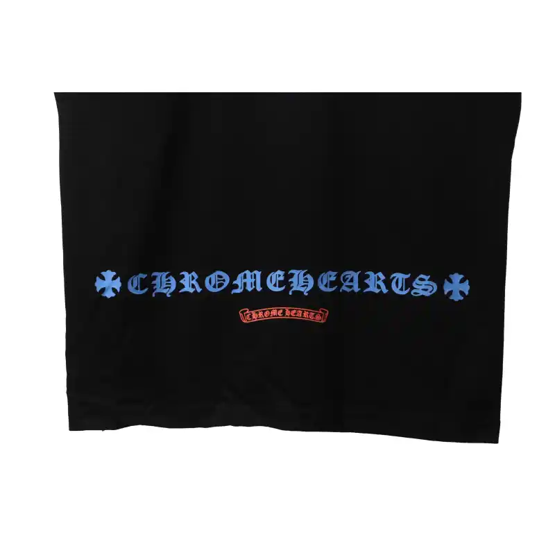 Chrome Hearts Blue Pocket Sanskrit Printed Short Sleeve Black