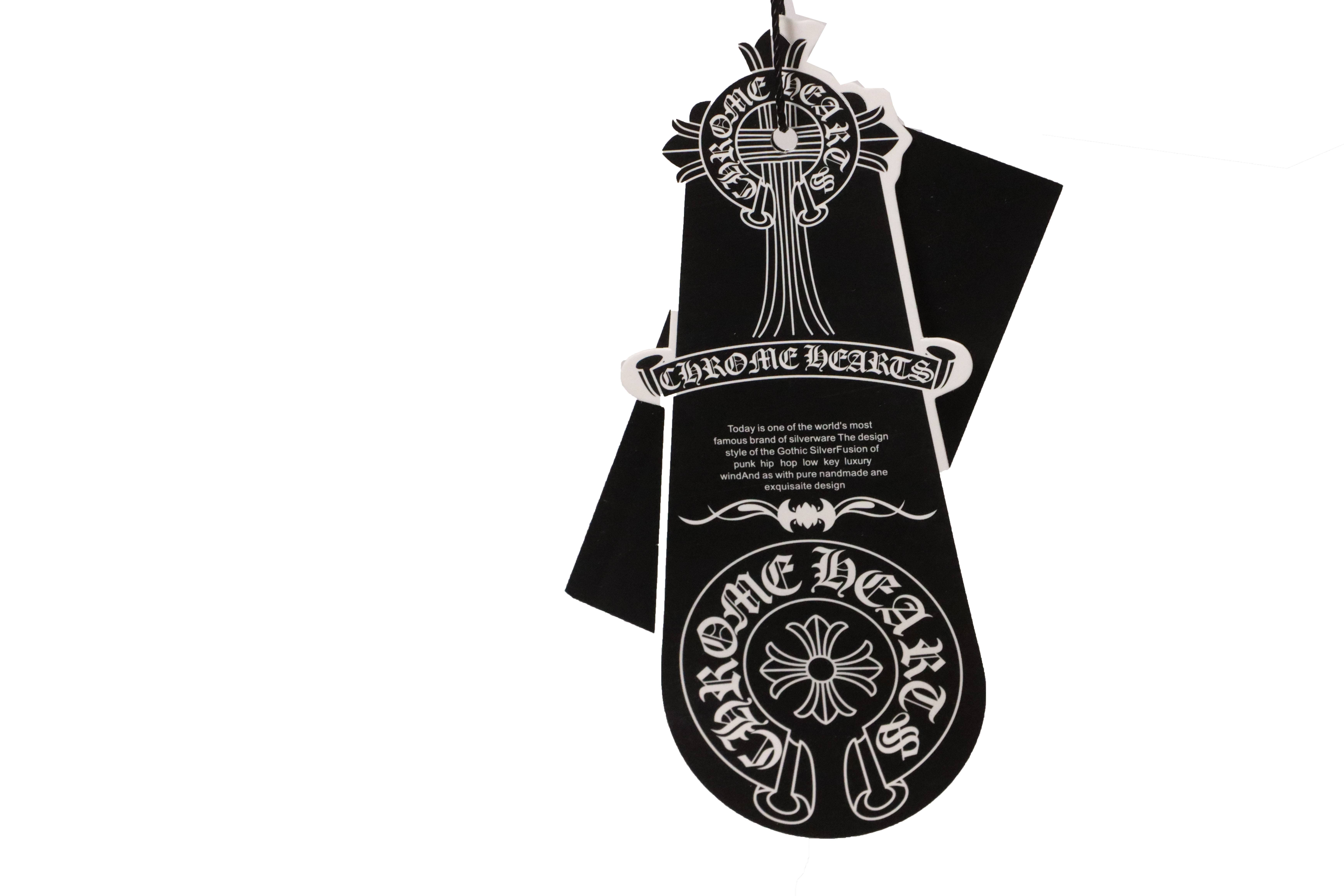 Chrome Hearts Blue Pocket Sanskrit Printed Short Sleeve Black